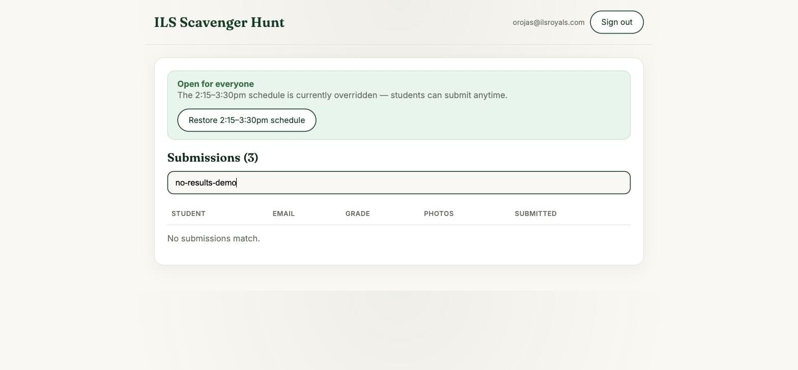 ILS Scavenger Hunt